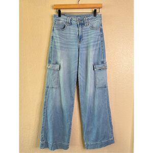 American Eagle Outfitters Light Blue Wide Leg Jeans